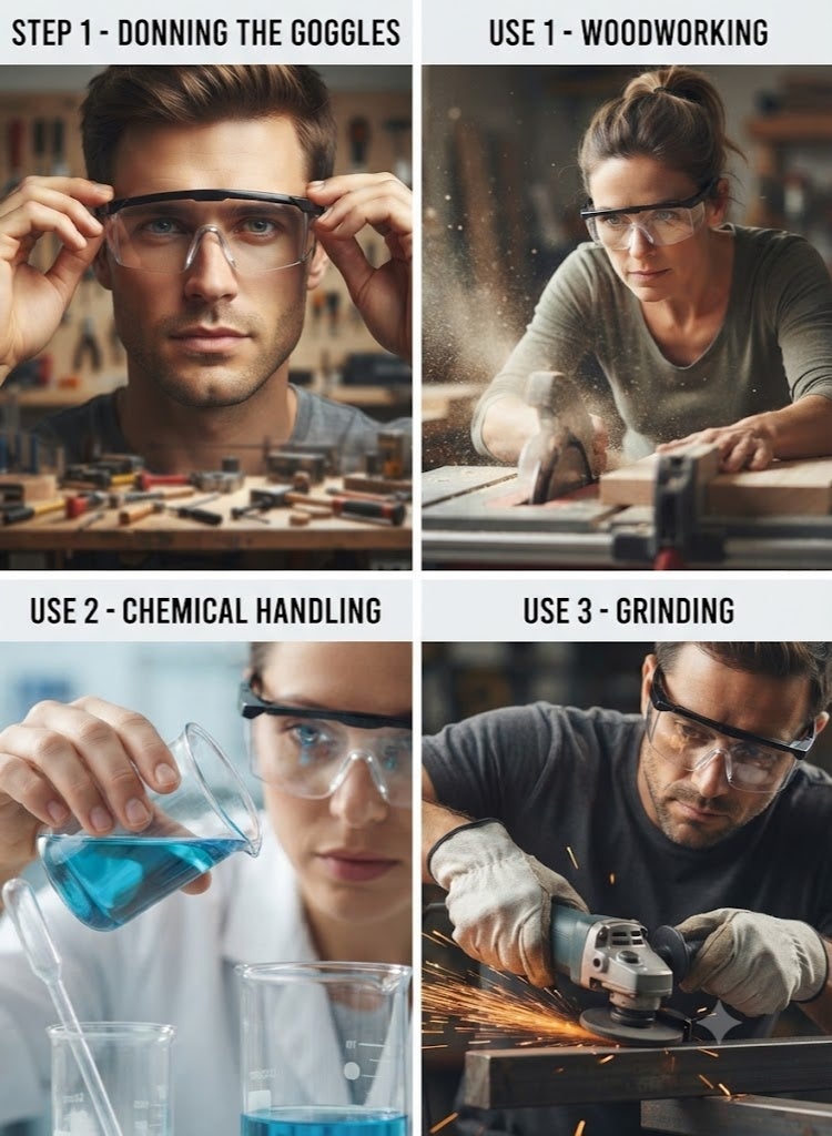 Vaultex Heavy Duty Clear Safety Goggle/Glass - Image 2