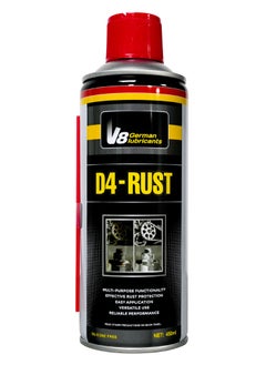 V8 German Lubricants V8 German Lubricant D4 Rust Spray (450ML) – Multi-Purpose Rust Protection & Lubrication 