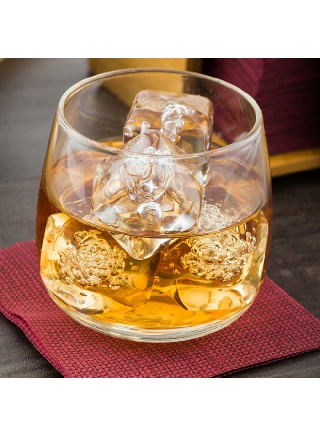 Restaurantware 6 Ounce Scotch Glasses, 10 Medium Rocks Glasses - Does Not Contain Lead, Bulbous Design, Clear Glass Bourbon Tasting Glasses, Dishwashable, Great For Scotch Or Cocktails - Image 3