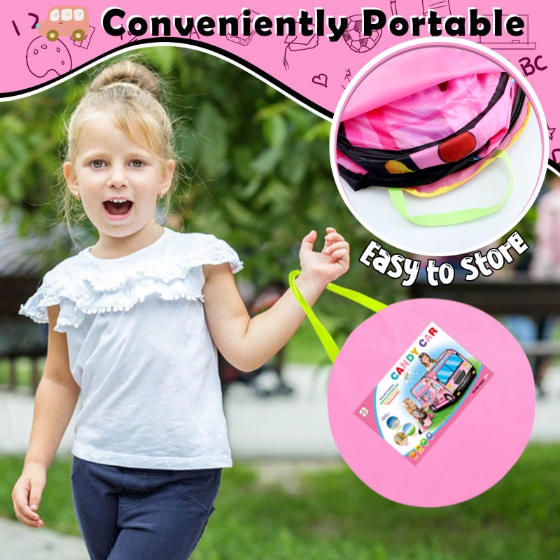 Britik Pop up Play Tent for Kids Aged 3-5 Years Old Boys and Girls : Ice Cream Playhouse Toy Play Tents for Toddlers 3-5 Kids Tent Indoor Outdoor Playhouse Toys for 3 + Year Old, Ice Cream - Image 5