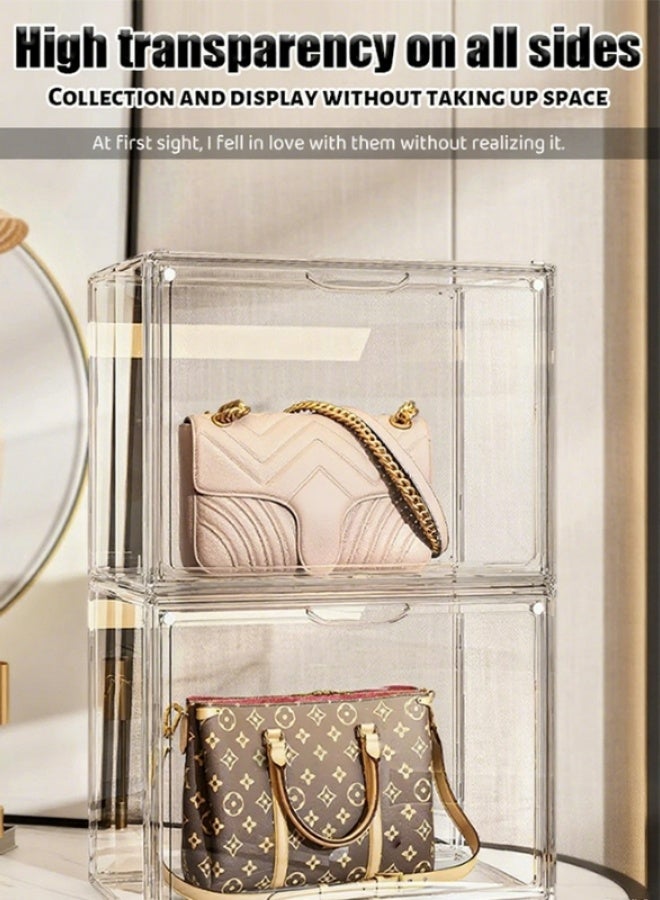 Bag storage box, luxury goods display storage box, blind box, figurine storage box, organizing box, transparent shoe box for home use  - Image 1