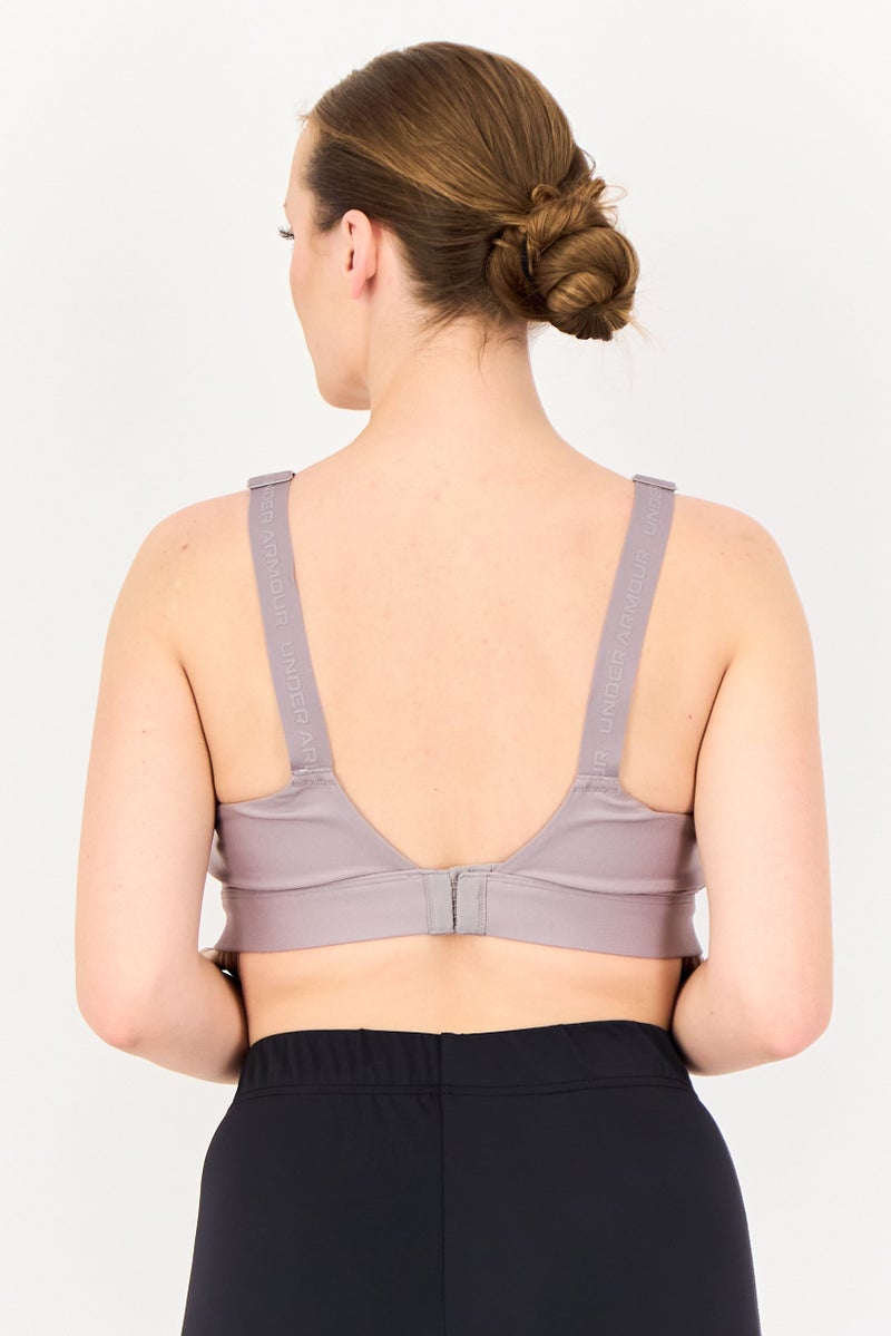 UNDER ARMOUR Women Padded Sports Bra, Lavender - Image 2