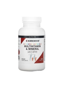 Kirkman Labs Childrens Chewable Multivitamin and Mineral with 5 MTHF 120 Tablets  - Image 1
