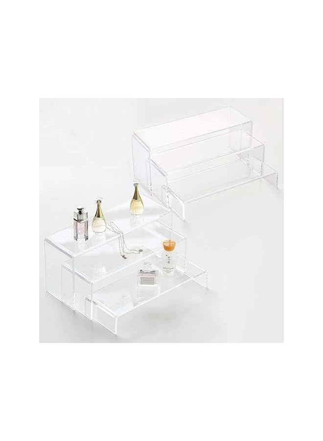The Bros 6 pcs Rectangular shape Clear Acrylic Showcase Collectibles Display Stands display riser - Image 4