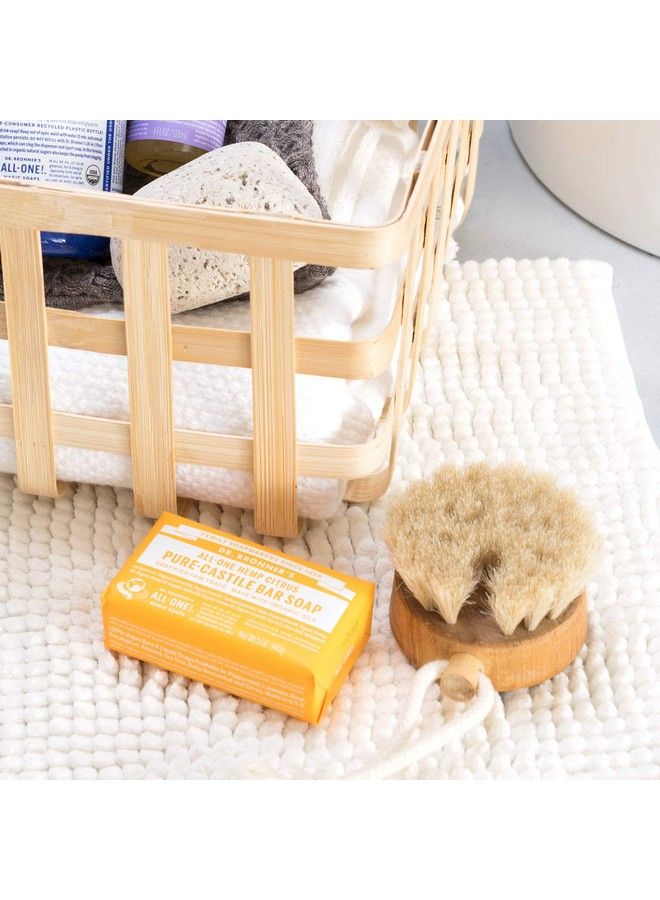 Dr. Bronner's Dr. Bronner’S Purecastile Bar Soap (Citrus 5 Ounce) Made With Organic Oils For Face Body And Hair Gentle And Moisturizing Biodegradable Vegan Crueltyfree Nongmo - Image 4