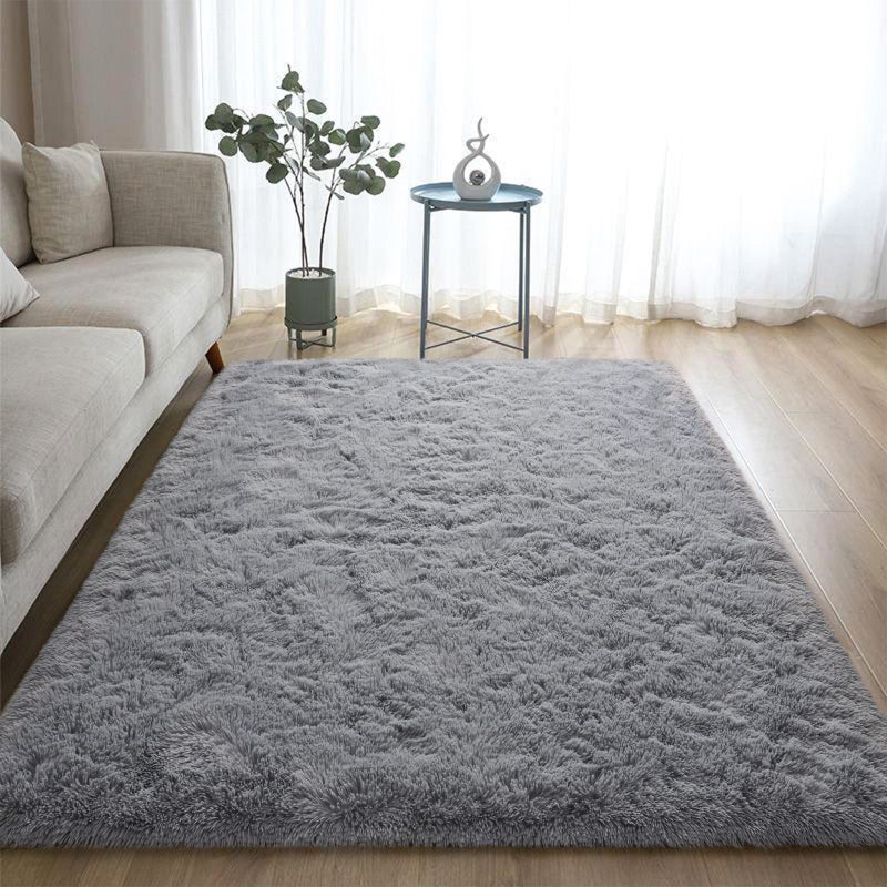 DweIke Super Soft Shaggy Rugs Fluffy Carpets/Area Rug for Living Room Bedroom Girls Kids Room Nursery Home Decor  Non-Slip Plush Indoor Floor Bedside Rug  4x6 Feet Grey - Image 5
