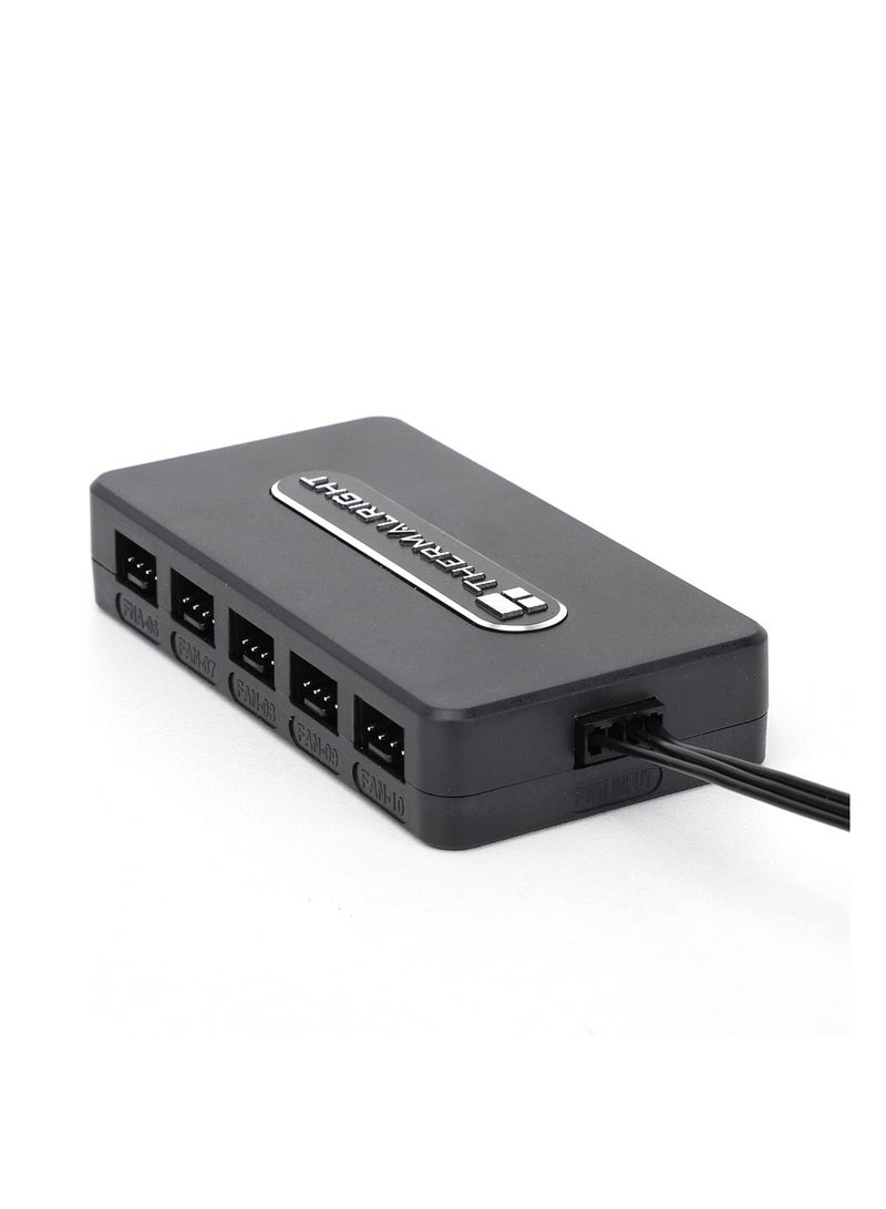 Thermalright Integrated Fan Hub, 10-Port 4 Pin PC Fan Controller, 12V Fan Hub, Support up to 10 Fans, SATA Power Cord Direct Input - Image 4