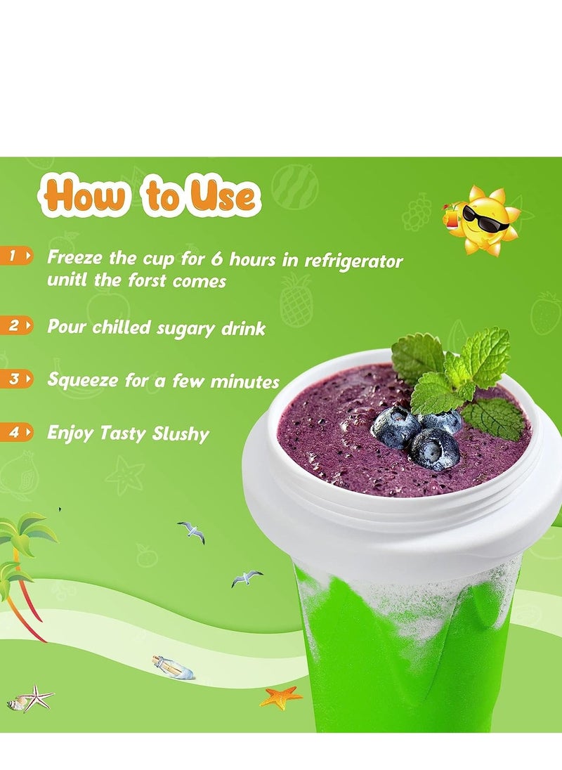 Cool Baby COOLBABY slushie maker cup，magic quick frozen smoothies cup, cool stuff birthday gifts for kids (Green)  - Image 4