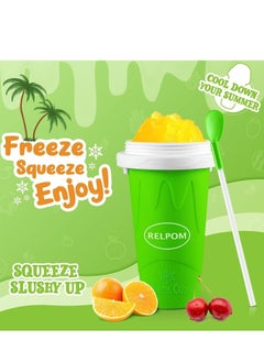 Cool Baby COOLBABY slushie maker cup，magic quick frozen smoothies cup, cool stuff birthday gifts for kids (Green)  - Image 3
