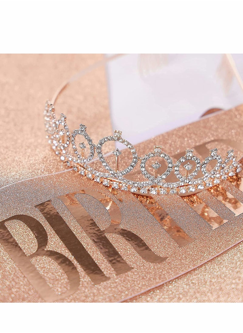 Excefore Happy Birthday Sash and Crown, Tiara for Women, Rhinestone, Gift Kit for Decorations & Party Favors (Rose Gold)  - Image 5