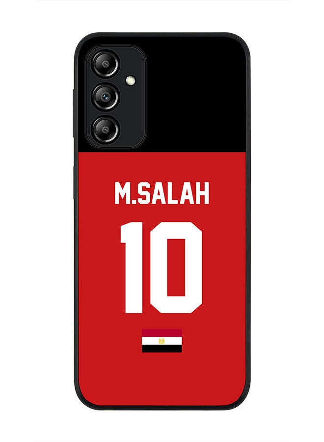Stylizedd Rugged Black edge case for Samsung Galaxy A24 4G Slim fit Soft Case Flexible Rubber Edges Anti Drop TPU Gel Thin Cover-Egypt Player Name - M.Salah - Image 1