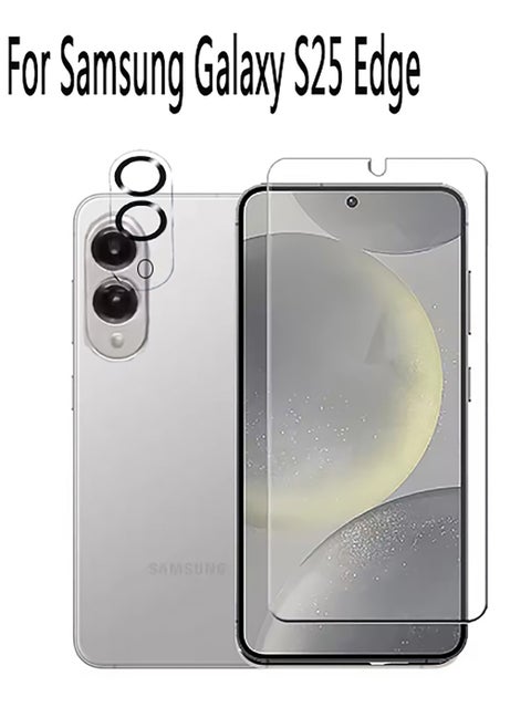 2 in 1 For Samsung Galaxy S25 Edge(2025) Screen & Camera Protection - High transparency full coverage security protector