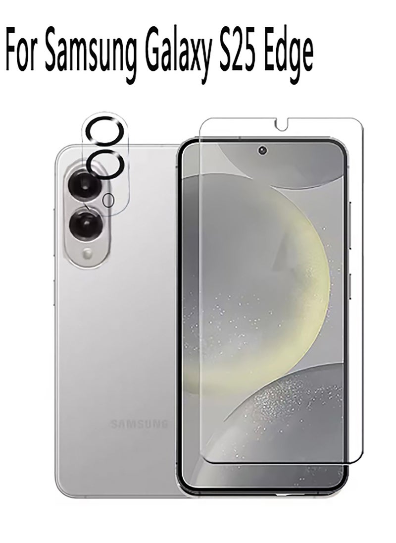 2 in 1 For Samsung Galaxy S25 Edge(2025) Screen & Camera Protection - High transparency full coverage security protector