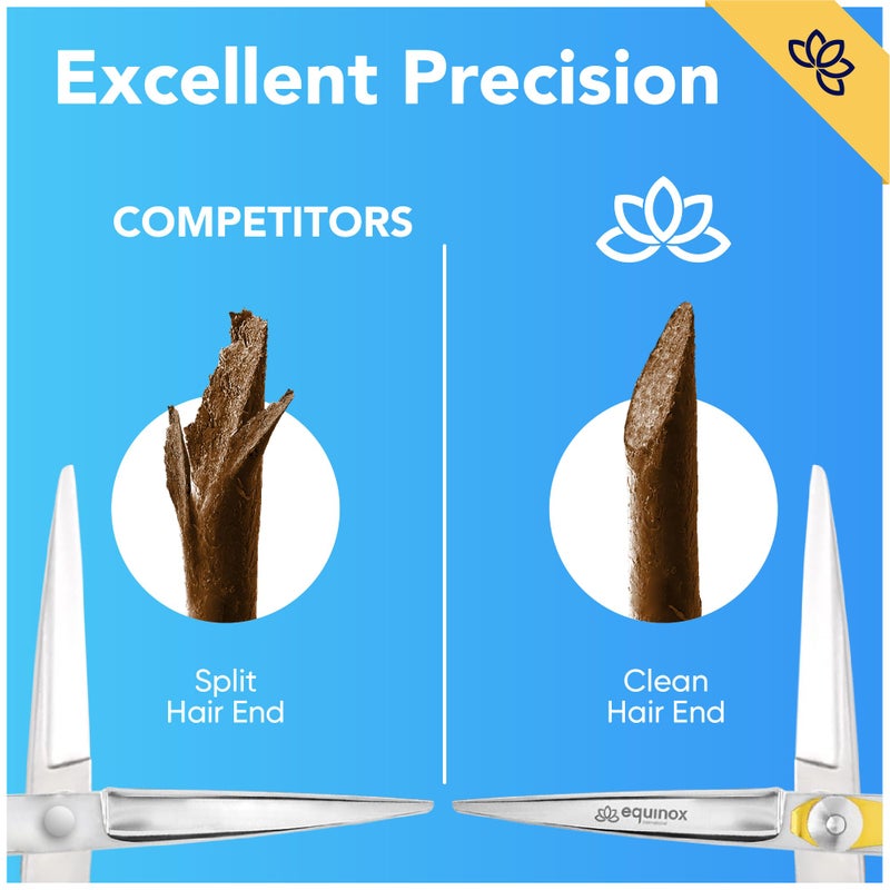 Equinox International Equinox Razor Edge Series Professional Hair Scissors - 6.5â€ Premium Japanese Stainless Steel Hair Cutting Scissors, Hair Shears, Hair Razors for Hair Cutting, Barber Accessories & Hair Salon Supplies - Image 4