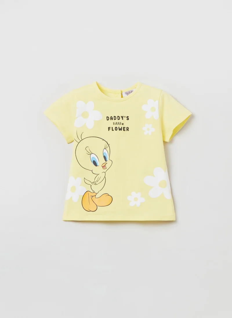 او في اس T-shirt with Looney Tunes Tweetie Pie print