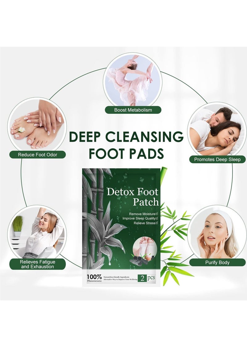 Excefore - Detox Foot Patches, 20PCS Detox Foot Pads to Remove Body Toxins & Dampness, Deep Cleansing Pads for Stress Relief & Sleep Aid & Relieve Fatigue - Image 1