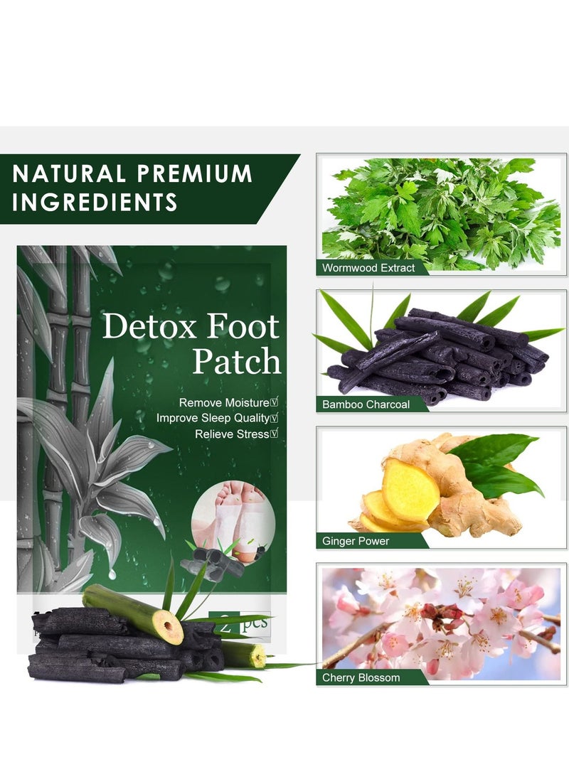 Excefore - Detox Foot Patches, 20PCS Detox Foot Pads to Remove Body Toxins & Dampness, Deep Cleansing Pads for Stress Relief & Sleep Aid & Relieve Fatigue - Image 1