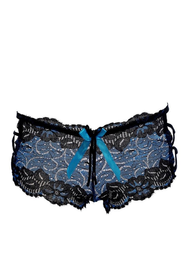 Women Lace Mid Rise Brief Underwear Breathable Scallop Trim Panties  - Image 2