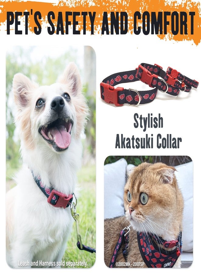 PAWSONIFY Akatsuki Anime Dog Collar for Large, Medium, Small Breeds, Puppy: Adjustable Naruto Dog Collar for Pets, Officially Licensed Naruto Akatsuki Cloak Inspired Pet Accessories & Gifts for Boy or Girl, MED - Image 4