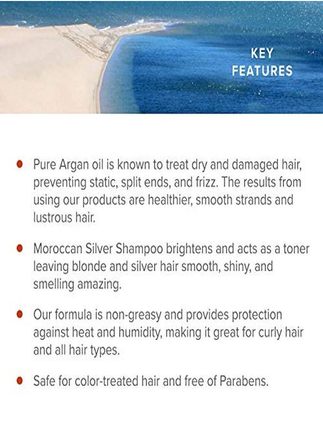 Royal Moroccan - Ampoo 300 Ml /10.05 Fl.Oz | Purple Shampoo For Blond Hair & Grey Hair|Lights Shampoo For Blond & Silver Hair |AntiYellow Shampoo | ParabenFree | Royal Moroccan Argan Oil Hair Products - Image 1