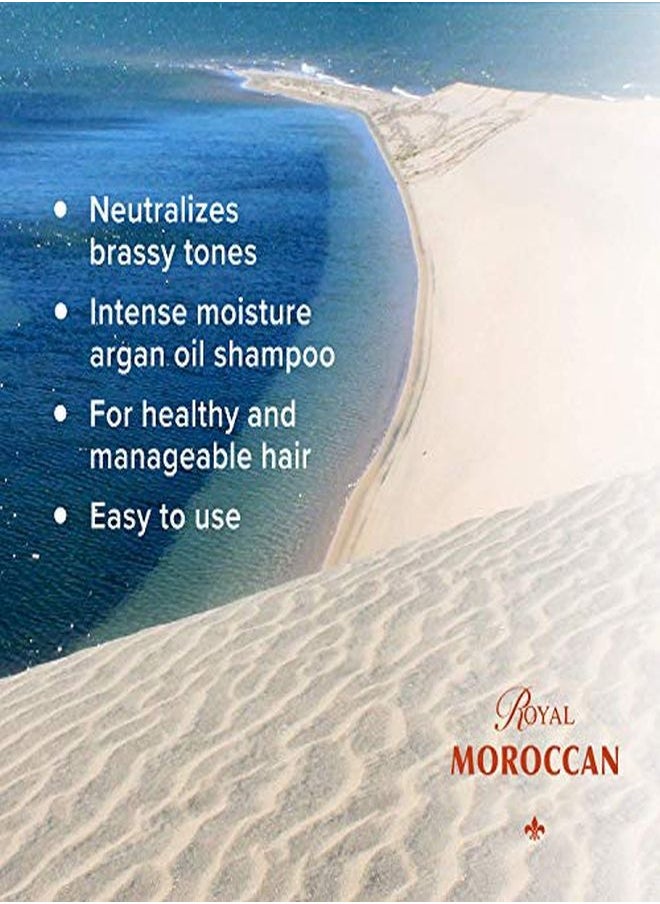 Royal Moroccan - Ampoo 300 Ml /10.05 Fl.Oz | Purple Shampoo For Blond Hair & Grey Hair|Lights Shampoo For Blond & Silver Hair |AntiYellow Shampoo | ParabenFree | Royal Moroccan Argan Oil Hair Products - Image 1