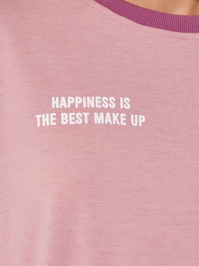 Take Two Take Two Oversized T-Shirt with Slogan