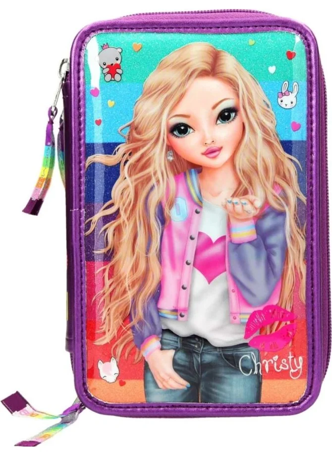 Top Model 3 Zippered Pencil Case 10628