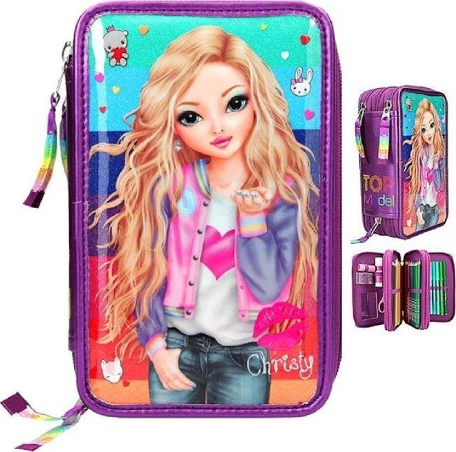 Top Model 3 Zippered Pencil Case 10628  - Image 3