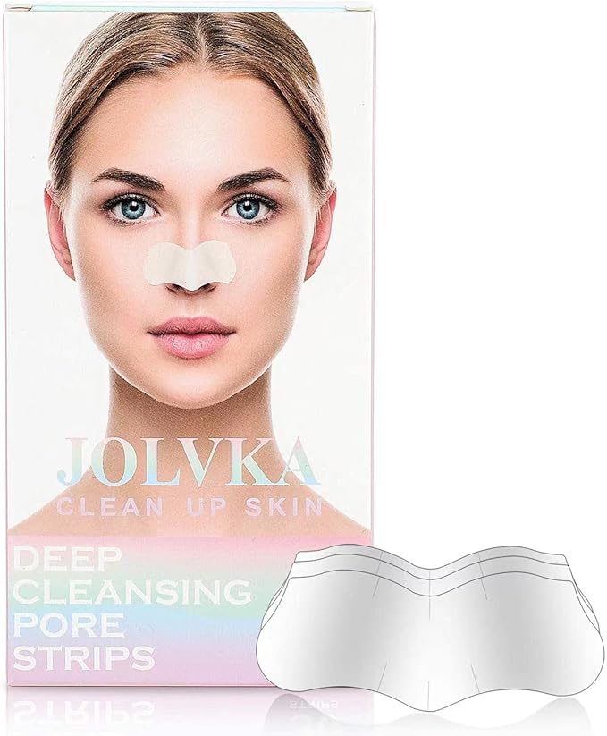 JOLVKA شريط إزالة الرؤوس السوداء JOLVKA 65 شريط فحم للرؤوس السوداء لشعيرات الأنف والوجه - Image 1