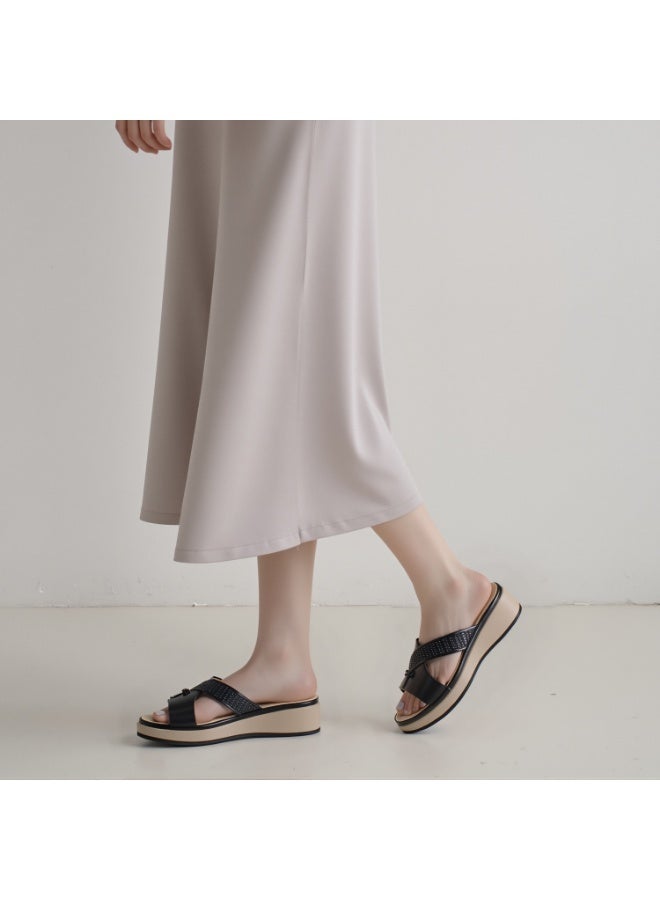 SD.Felano Women Open Toe Sandals | Comfortable, Stylish with Adjustable Strap | Perfect for Summer Wear | PVC-Free Vegan Leather Casual Sandals - Image 2