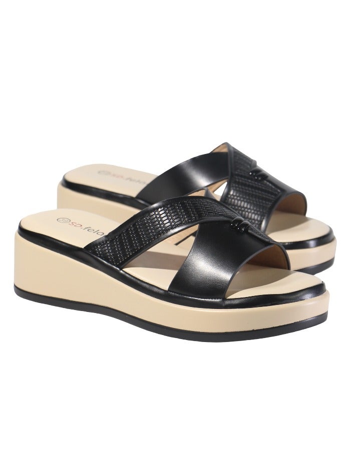 SD.Felano Women Open Toe Sandals | Comfortable, Stylish with Adjustable Strap | Perfect for Summer Wear | PVC-Free Vegan Leather Casual Sandals - Image 1