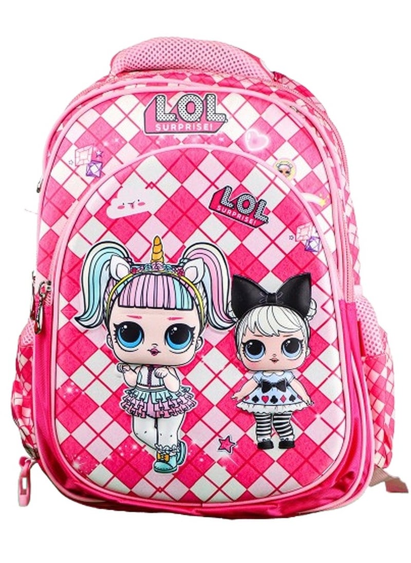 Grand Sky LOL Surprise 3D Pink School Backpack with 2 Small Bags - G.B  - Image 3