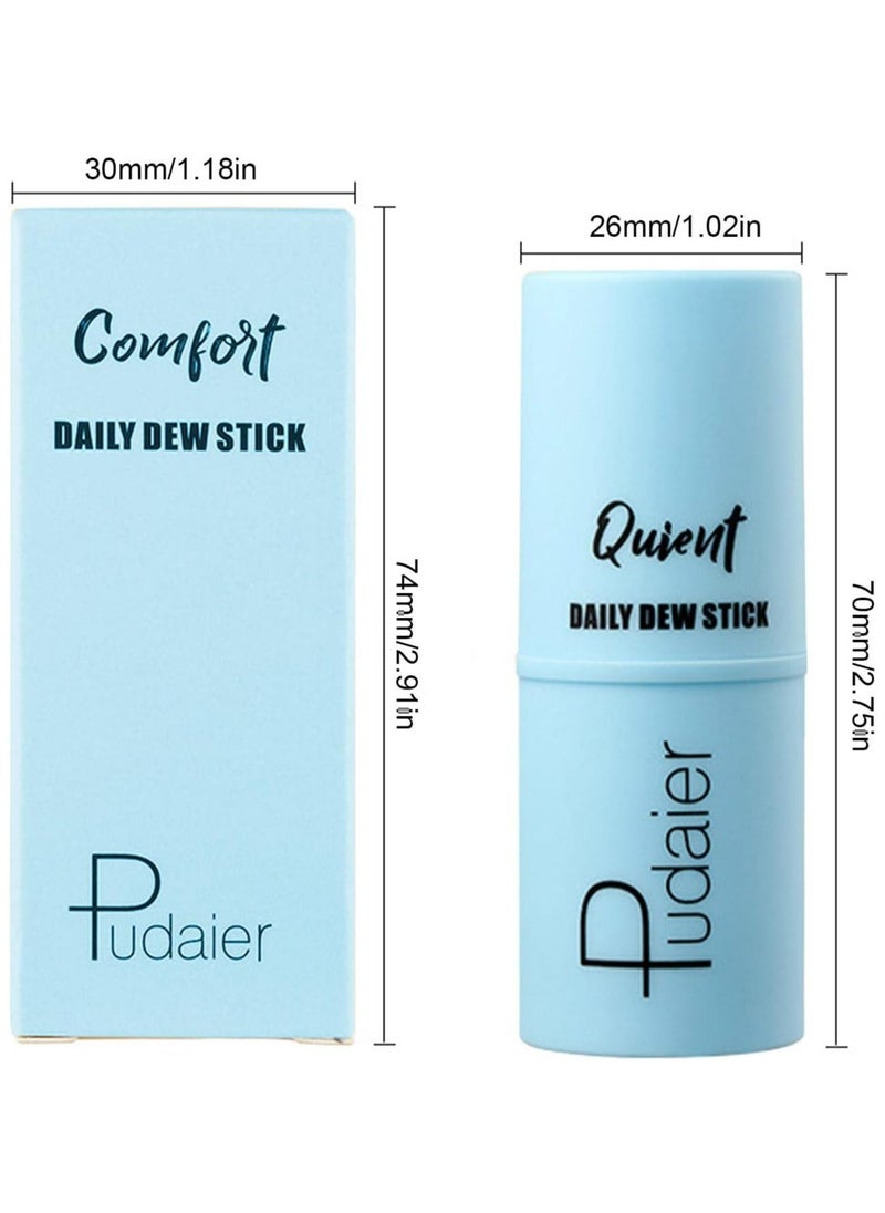 Daily Dew Moisturizing Stick Deep Hydrating Creamy Texture Non Sticky Moisturize Daily Cream Stick Multi Use Balm Stick Hydrating Primer Brightens and Glow Skin Makeup Stick Blue
