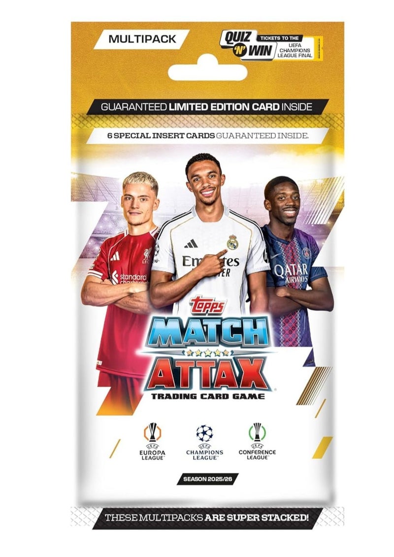 Topps UEFA Champions League Match Attax 2025 Trading and Collectible Card Game (Multipack) - Image 1