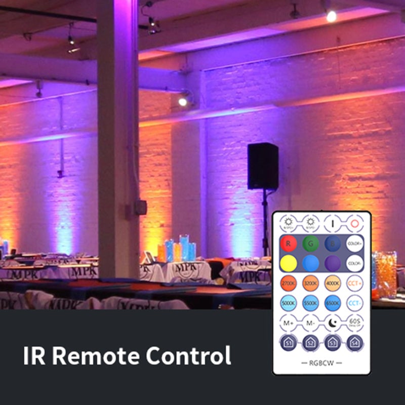 RGB+CCT Flood Light: 30W 1250LM 20000H Lifespan, App & Voice Control, Wireless & BT Dual Connection - Dimmable Color Changing, Timer & Music Sync, Spots Lamp for Indoor Outdoor Use with UK Plug - Image 4