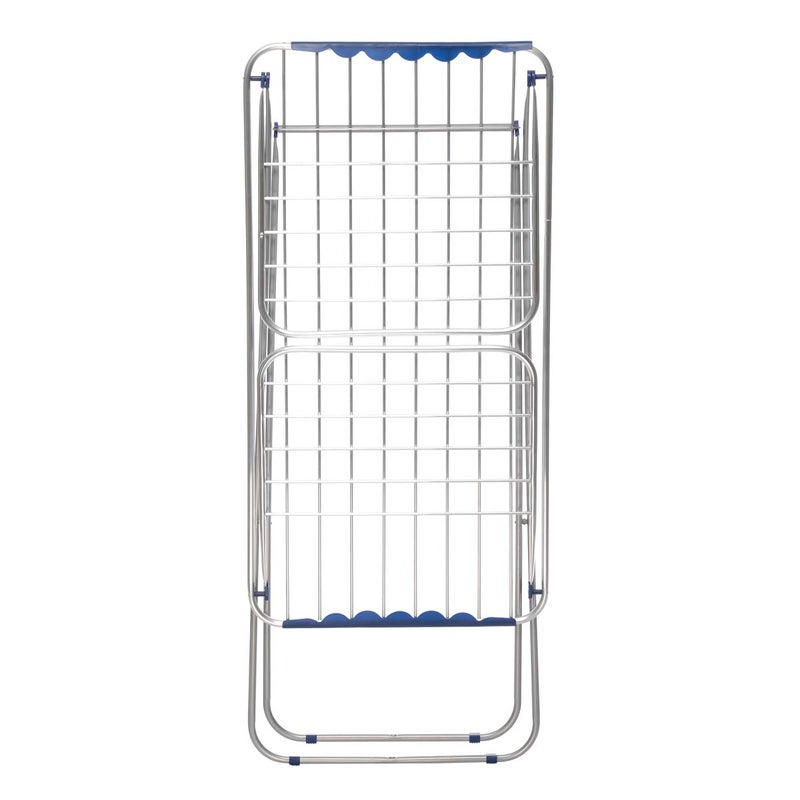 Organizer 18m aluminum cloth dryer 8718a, silver & blue