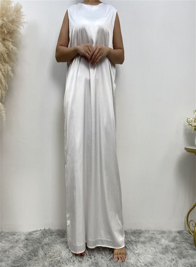 Loquat Casual Fit With Tank Top Dress White  - Image 1