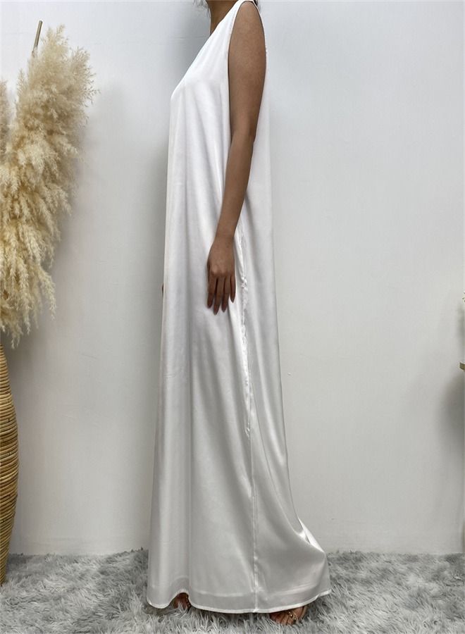 Loquat Casual Fit With Tank Top Dress White  - Image 2