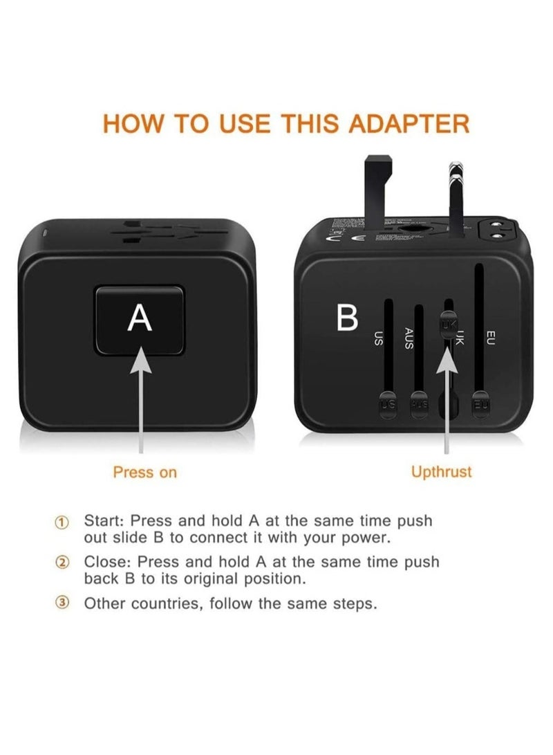 ELTRAZONE Universal World Travel Power Adapter International Power Adapter Worldwide All in One AC Outlet Power Plug Adapter - Image 3