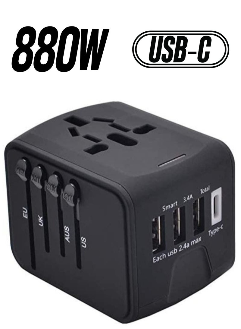 ELTRAZONE Universal World Travel Power Adapter International Power Adapter Worldwide All in One AC Outlet Power Plug Adapter - Image 1