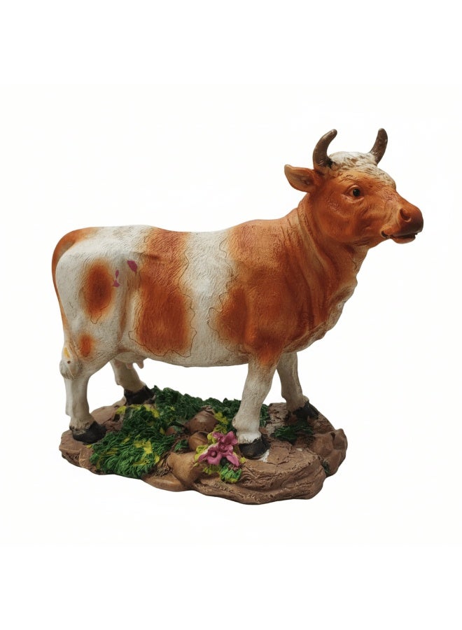 أي كي دي سي تحفة فنية من مادة البولي ريزين الفاخرة من AKDC - قطعة فنية أنيقة وعصرية على شكل حيوان لتزيين المنزل والفندق ورفوف العرض، 20 × 16 سم - Image 1