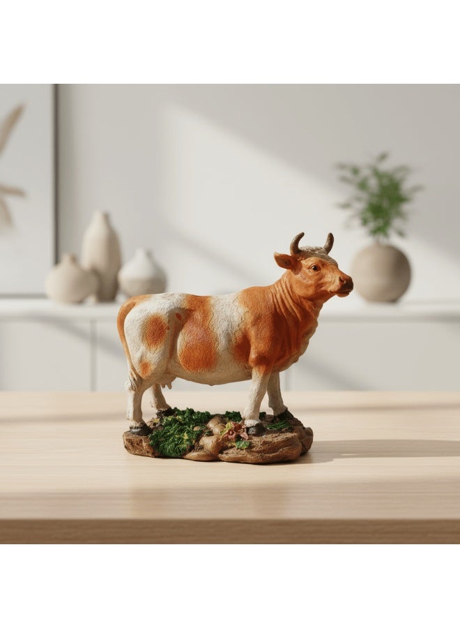 أي كي دي سي تحفة فنية من مادة البولي ريزين الفاخرة من AKDC - قطعة فنية أنيقة وعصرية على شكل حيوان لتزيين المنزل والفندق ورفوف العرض، 20 × 16 سم - Image 2