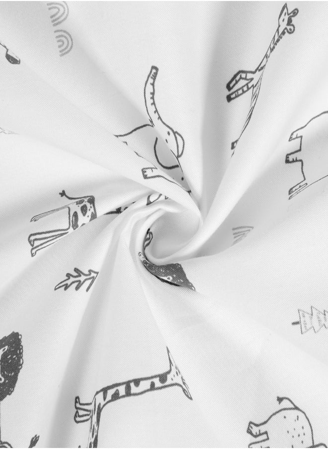 bellanina Bellanina Complete 4 Piece Baby Bedding Set Cotton with Digital Print Comforter, Crib Sheet, Crib Skirt and Bumper  - Image 4