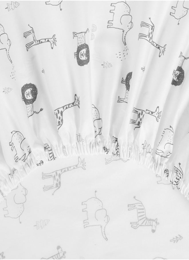 bellanina Bellanina Complete 4 Piece Baby Bedding Set Cotton with Digital Print Comforter, Crib Sheet, Crib Skirt and Bumper  - Image 5