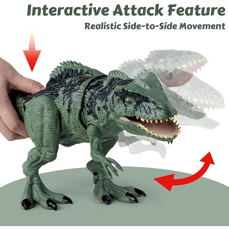 Arabest Giganotosaurus Dinosaur Toys for Kids 3-5 & 5-7, Dinosaur Action Figure Toys with Attack Feature, Sound, Roar & Light, Birthday for Boys & Girls - Image 2