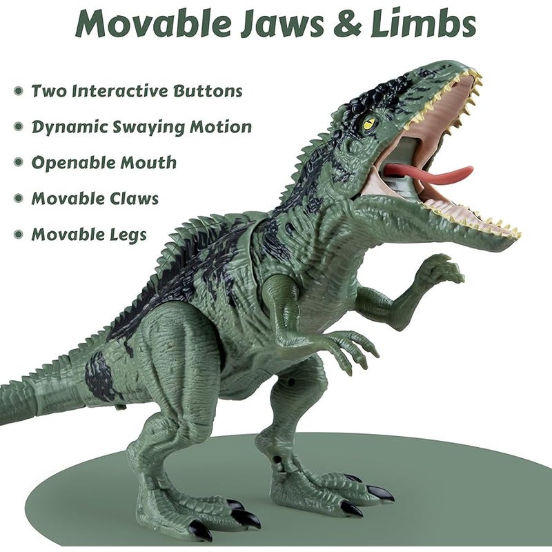 Arabest Giganotosaurus Dinosaur Toys for Kids 3-5 & 5-7, Dinosaur Action Figure Toys with Attack Feature, Sound, Roar & Light, Birthday for Boys & Girls - Image 4