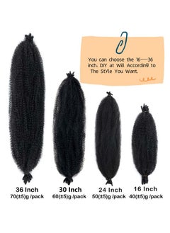 poetically 16 Inch Springy Afro Twist Hair 8 Packs Marley Twist Braiding Hair Preseparated Spring Twist Hair For Soft Butterfly Locs Crochet Hair Kinky Afro Twist Hair Extensions For Black Women  - Image 5