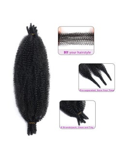 poetically 16 Inch Springy Afro Twist Hair 8 Packs Marley Twist Braiding Hair Preseparated Spring Twist Hair For Soft Butterfly Locs Crochet Hair Kinky Afro Twist Hair Extensions For Black Women  - Image 4