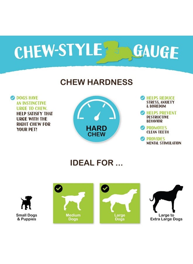 Raw Paws - Compressed Rawhide Bones For Dogs, 8Inch, 10Count  Packed In Usa  Long Lasting Dog Chews  Natural Pressed Rawhides  Rawhide Bones For Large Dogs  Raw Hide Bones For Aggressive Chewers - Image 1