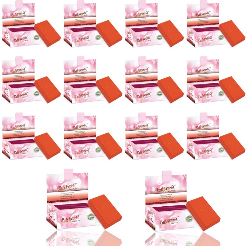 Pal's World Pals World Tan Removal Handmade Soap With Luxurious Herbs Authentic Essential Oil Helps Fights Acne and Pimples Remove Dark Spots For Men Women Anti Tan Cleanser 75gm Each Pack of 14 - Image 1